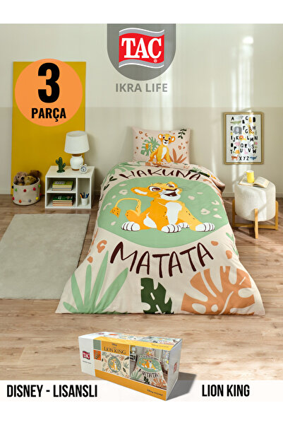 Taç Lion King Disney Single Duvet Cover Set