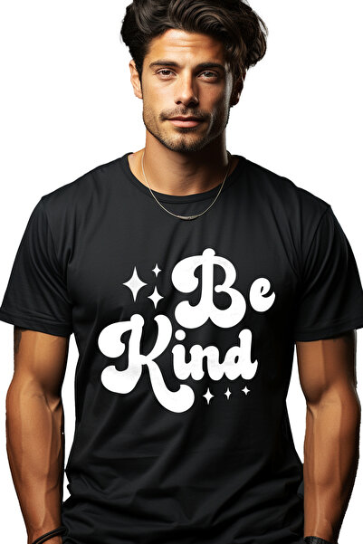 StoryGift Romania Tricou bărbătesc cu stele și mesajul în engleză „be Kind” -...