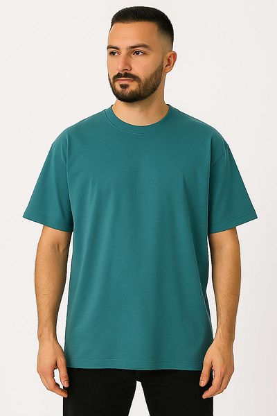 WAFRA Tricou oversize pentru bărbați (model largi) Model simplu de calitate premium