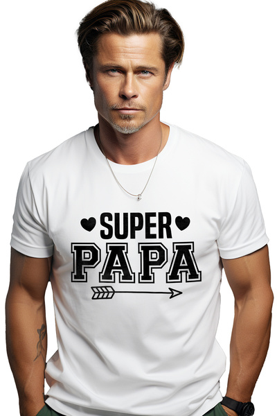 StoryGift Romania Men's T-shirt For A Beloved Father With The Message In Engl...