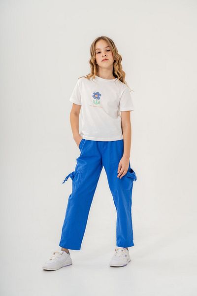 Harika KIDS Girl's Cotton T-Shirt and Linen Trousers Summer Suit 6-9 Years