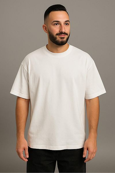 WAFRA Tricou oversize pentru bărbați (model largi) Model simplu de calitate premium
