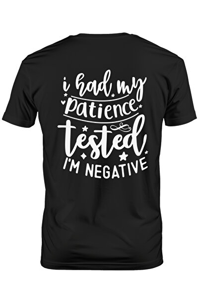 StoryGift Romania Tricou bărbătesc cu mesajul „Mi-am testat răbdarea. Am rezu...