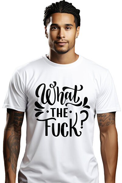 StoryGift Romania Tricou bărbătesc cu textul „what The Fuc*?” - Ce e rău cu i...