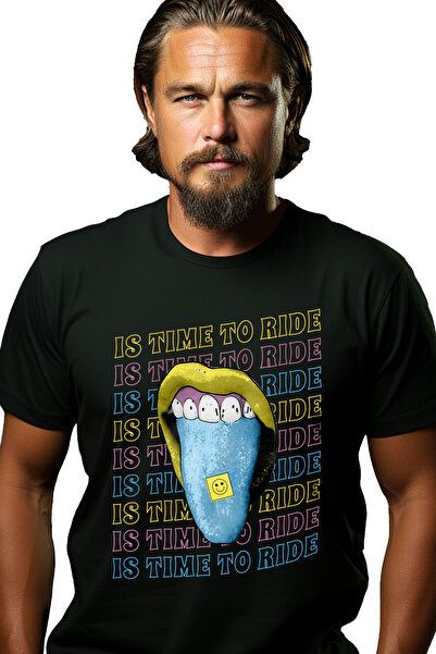 StoryGift Romania Tricou Barbati Cu Mesaj In Engleza Is Time To Ride, Limba, ...