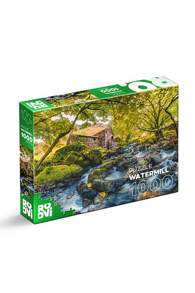 D-Toys Watermill - Adult Puzzle 1000 pieces - Travel Collection