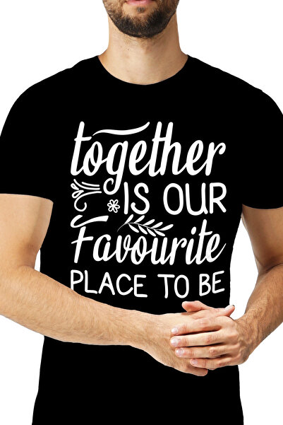 StoryGift Romania Tricou Barbati mesajul in engleza "Together is our favourit...