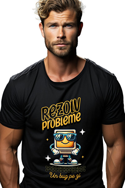 StoryGift Romania Tricou Barbati calculator vesel programator Text Rezolv pro...