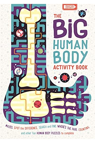 BUSTER BOOKS كتاب أنشطة جسم الإنسان الكبير، ألغاز بيولوجية ممتعة للأطفال