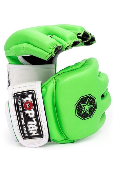 Top Ten Mma Gloves "striking C-type", , Green, S