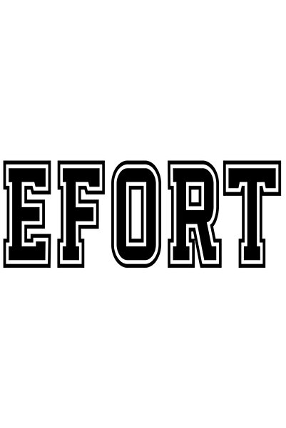 StoryGift Romania Sticker Eticheta 50CM Efort, Mesaj Motivational, Text Inspi...