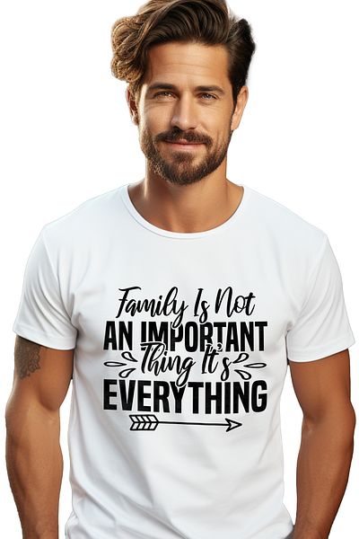 StoryGift Romania Men's T-shirt for those who put family first - the most important with STG print