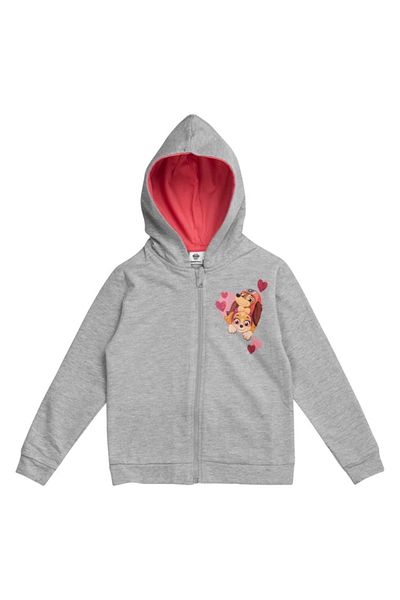 PAW PATROL Children's hoodie, gray, cotton, size 110-116 cm, Love, Paw Patrol