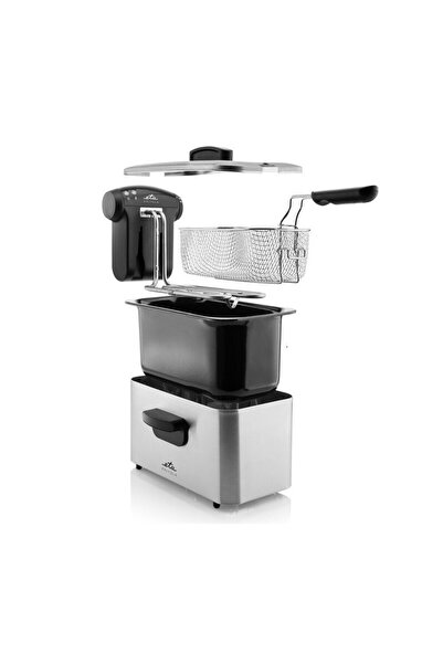 ETA Friteuza Fritola 3172, 2000w, 3 Litri, Otel Inoxidabil, Control Temperatura 150–190 °c