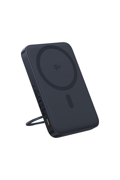 Baseus External Battery, Fast Charging, Magnetic, Type-C, Qi2, 20W, 5000mAh, Type-C Cable, PicoGo, Black