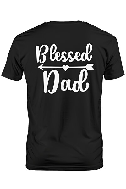 StoryGift Romania Tricou bărbătesc pentru un tată binecuvântat cu o familie f...