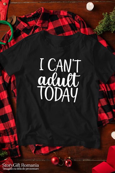 StoryGift Romania Men's T-Shirt For Those Who Can't Be Adults Anymore Today - Taking a Break With Print On The Left