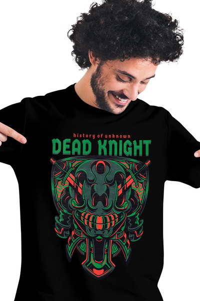 StoryGift Romania Tricou bărbătesc cu săbii de luptă, Cavaler de noapte, text...