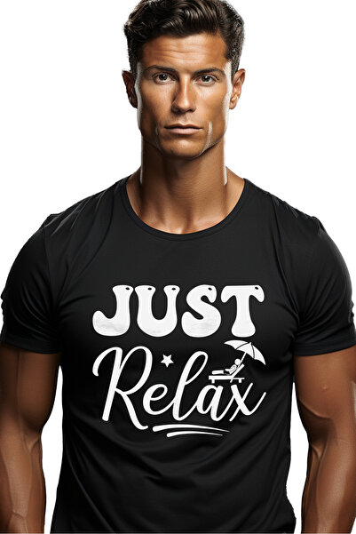 StoryGift Romania Tricou bărbătesc cu un mesaj care te încurajează să te rela...