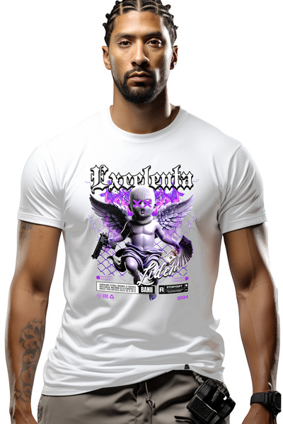 StoryGift Romania Tricou Barbati Inger cu Bani si Pistol - Excelenta, Lider c...