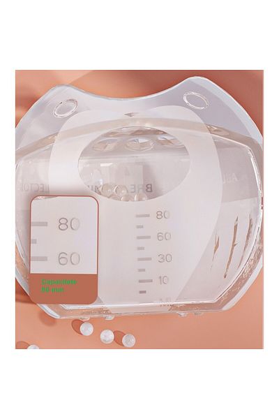 Flippy Colector de lapte matern, rabatabil, siguranță din silicon, anti-revărsare, 80 ml, transparent