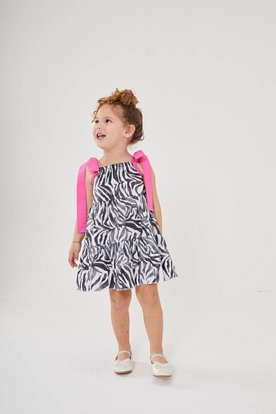 PaytoKids Zebra Pattern Girl's Dress