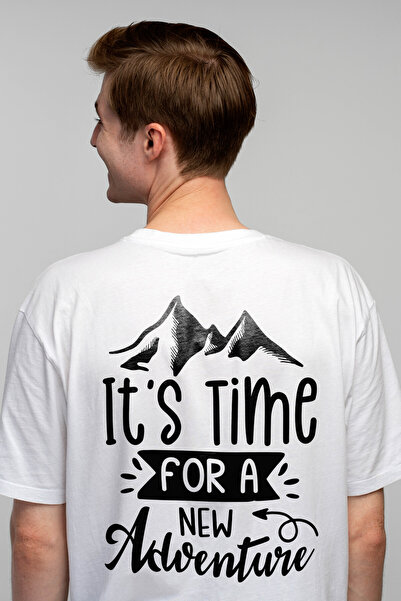 StoryGift Romania Men's T-shirt with mountains and the text "It's time for a ...