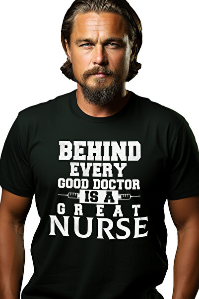 StoryGift Romania Tricou Barbati cu mesajul "In spatele fiecarui doctor bun e...
