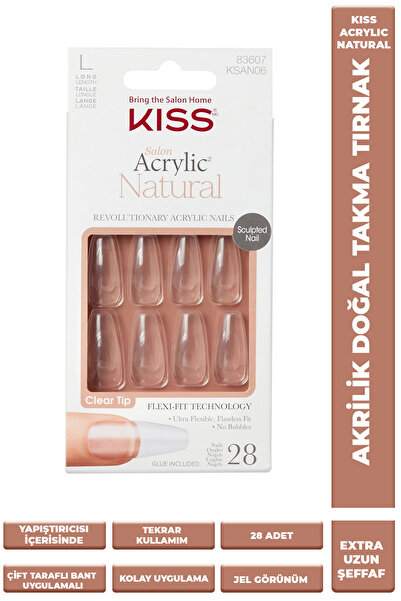 Kiss Takma Tırnak Seti Tırnak Yapıştırıcılı Extra Uzun-ksan06