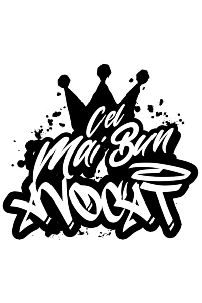 StoryGift Romania Sticker Autocolant 70CM Pentru Cel Mai Bun avocat, Aprecier...