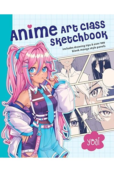 Hachette Distribution دفتر رسم فن الأنيمي: يتضمن نصائح للرسم وأكثر من 100 لوح...