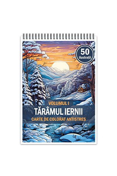 Legendary Gifts Carte de colorat antistres, 50 de ilustrații Winterland - Volumul I, 106 pagini