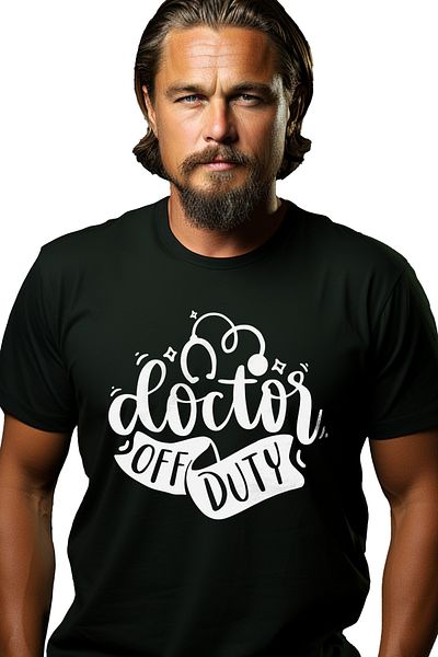 StoryGift Romania Tricou Barbati Pentru Doctorii Care Si-au Terminat Programul La Serviciu Cu Imprimeu Pe Fa Stg