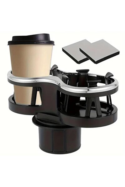 Polham Suport pentru băuturi cu două pahare pentru mașină premium, suport pen...