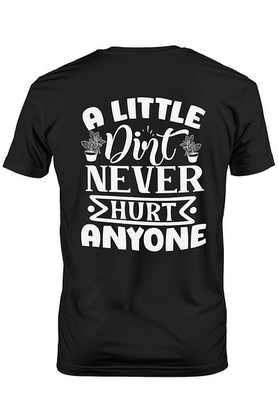 StoryGift Romania Men's T-shirt for gardeners with the message "A little dirt never hurt anyone" - putina murd STG