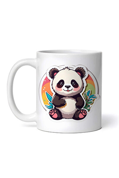 OEM Εξατομικευμένη λευκή κούπα, Happy Panda, INOVATIX®. 330ml