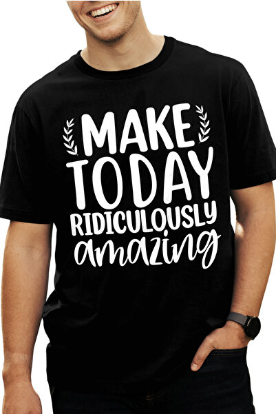 StoryGift Romania Tricou bărbătesc cu un mesaj care te îndeamnă să faci ziua ...