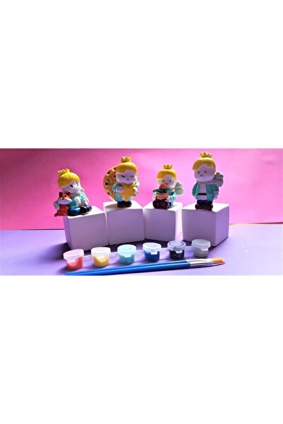 tasarımhikayecisi Alçı Boyama Seti-çocuk Boyama-yetişkin -hobi-eğlence Saati-...