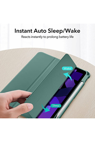 ESR Protective case compatible with iPad Air 5 ESR, TPU, green, 11 inches