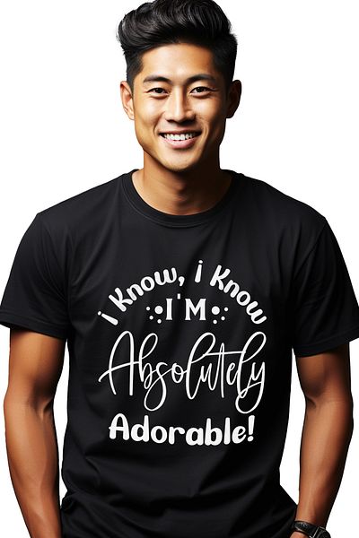 StoryGift Romania Men's T-shirt for those who are aware that they are adorable with print on the face, 100 STG