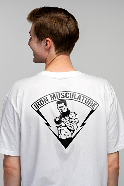 StoryGift Romania Tricou Barbati cu un culturist care ridica o greutate la sa...
