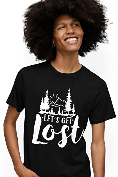 StoryGift Romania Tricou Barbati cu un peisaj montan si mesajul "Let's get lo...