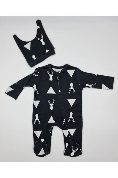 PİLEKİ BABY Newborn Baby Jumpsuit 100% Natural Cotton Fabric