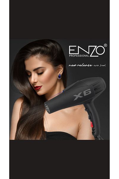 ENZO EN-X6 Salon High-Power Hair Blow Dryer – 2500W Professional Dryer with Ionic Technology