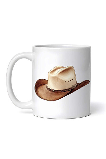 OEM Cană albă personalizată, pălărie de cowboy Rex, INOVATIX®. 330ml