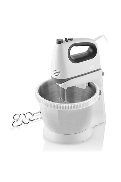 ETA Mixer De Mana Cu Bol Crema Ii 2052 90000, 400 W, 3.4 L, 5 Viteze, Functie Turbo, Alb