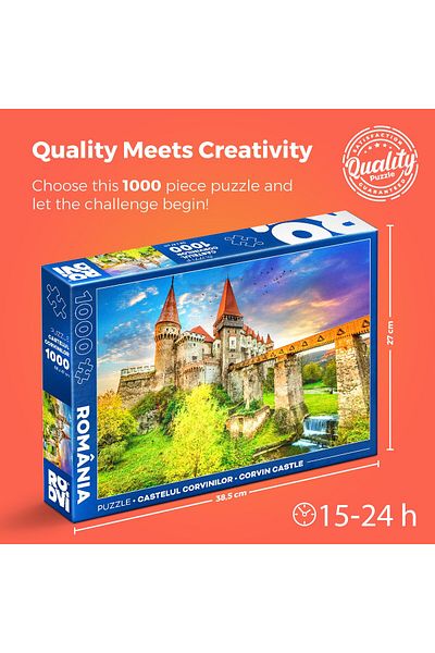 D-Toys Corvin Castle - Adult Puzzle 1000 pieces - Images from Romania