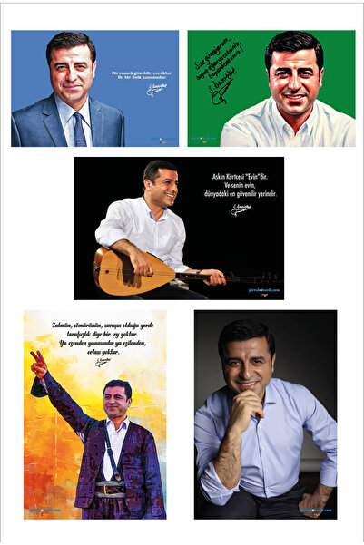 ZERYA Selahattin Demirtaş Posteri - Demirtaş Posterleri (5 POSTER - ÇERÇEVESİZ)