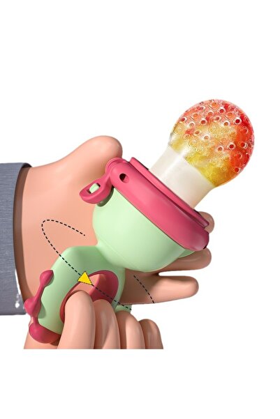 Teo Fruit Pacifier, for Babies, Food Grade Silicone, +4 Months, 2 mm Thickness Teat Holes,