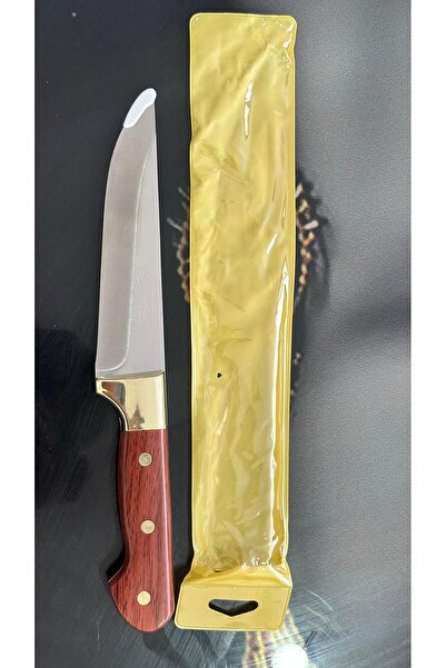 King Queens El Yapımı 1 Adet Paslanmaz Çelik Et Ve Kasap Bıçağı Gold Detaylı